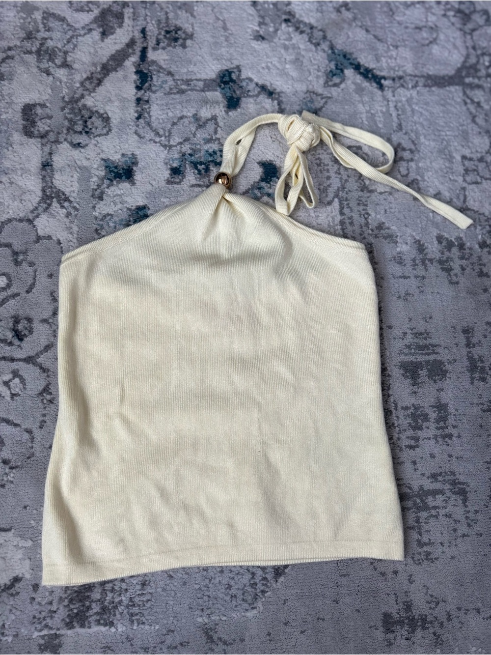 Edikted Yellow Halter Knit Sweater Top - Women's (new - never worn)